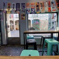 Plenty of seating, all the stools I tried were unstable, though  at Tora Street Food in Burgos