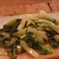 Sautéed greens at Boss Stop Restaurant in Dublin