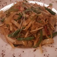 Vegetable rice noodles at Boss Stop Restaurant in Dublin