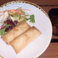 Vegan spring rolls at Boss Stop Restaurant in Dublin