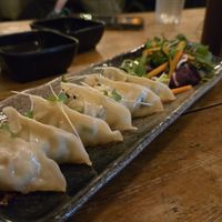 Veggie dumplings at Boss Stop Restaurant in Dublin