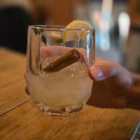 Yuzu sake at Boss Stop Restaurant in Dublin