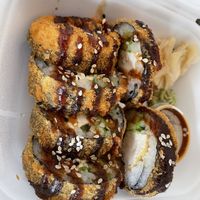 Crunchy tofu roll  at Veganam in Leipzig