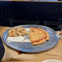 Yum! Couldn’t wait to eat it!  at Tony's Pizza in Hickory