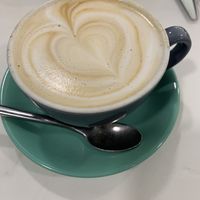 Oat milk latte  at The Foxy Bean in Tullamore