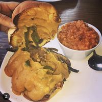 Vegan Philly Cheesesteak  at The Angry Baker - Olde Towne East in Columbus