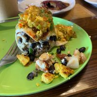 Fork and Knife Burrito made vegan at The Angry Baker - Olde Towne East in Columbus