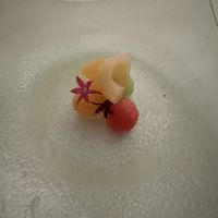 Gift from the chef - melon trio  at Sails in Naples