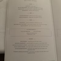Vegetarian menu   at Sails in Naples