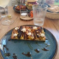 Torta salata con ricotta vegetale at Le Rouge-gorge Restaurant in Menton