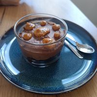 Mousse al cioccolato at Le Rouge-gorge Restaurant in Menton