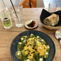 Gnocchi & 🍋🫚 limonade  at Le Rouge-gorge Restaurant in Menton