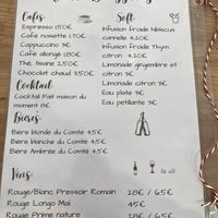 Le menu de la semaine d' Avril 27  at Le Rouge-gorge Restaurant in Menton