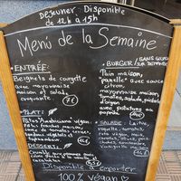 Menu at Le Rouge-gorge Restaurant in Menton