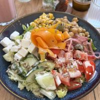 Very very good salad  at Le Rouge-gorge Restaurant in Menton