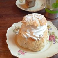 Tiramisu and semla. at Nomi the Karakal in Malmo