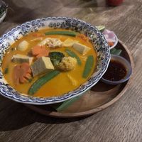 Veganised khao soi  at THE HOUSE by Ginger in Chiang Mai