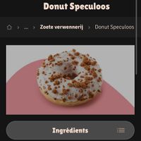 Speculoos donut at BRU - Panos - A Gates in Brussels