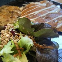 Fluffy omelette with veggies, salad and rostis    at Nöje   in Brussels