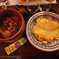 Couscous aux légumes at La Kasbah in Brussels