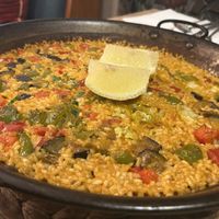 Paella vegana  at La Maravilla de las Canteras in Gran Canaria