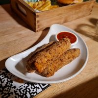 Brie stix at Samphire Brasserie in Plymouth