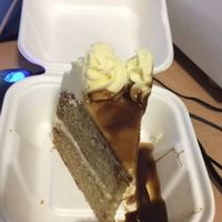 Butterscotch cake at Samphire Brasserie in Plymouth