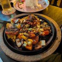 Teriyaki seitan with rice at Botanic House in Dublin