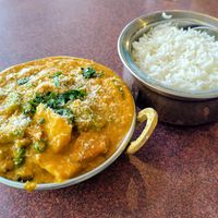 Vegetable korma at Bolina Indian Sweets and Restaurant in Hastings
