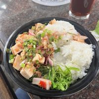 Tofu Poke Bowl with Seaweed Salad   at Kainalu Poke in Honolulu