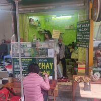 Some indoor seating as well as outdoor seating area at Chay An Binh in Hanoi