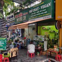 Located on a relatively quiet street with other food vendors nearby at Chay An Binh in Hanoi