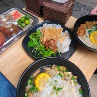 Perfect amount of food for breakfast/lunch at Chay An Binh in Hanoi