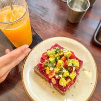 Hummus Toast at Fika Cafe in Hoi An