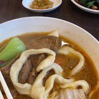 Chewy handmade noodles  at Fo Guang Shan Kek Lok Temple Dishuifang - 佛光山極樂寺滴水坊 in Keelung