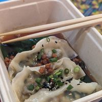 You get 4 dumplings (I had eaten one already and it was delicious!) at V Street - Emsphere in Bangkok