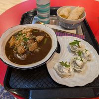 Boat Noodles and Truffled Mixed Mushroom Dumplings at V Street - Emsphere in Bangkok