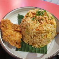 Curry fried rice - 6/10 didn't taste too much like any curry ik or and was quite mild reminded me bit of a North Africann cous cous slightly with its use of fruit/veg and flavour at V Street - Emsphere in Bangkok