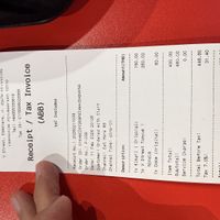 Receipt   at V Street - Emsphere in Bangkok