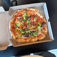 Vegan veggie pizza  at Dough & Co Pizza in Huntington