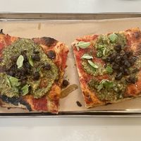 Pizza slices  at Flere Fugle in Copenhagen