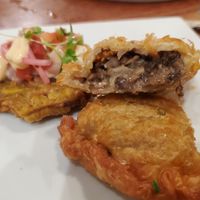 Inside of mushroom empanada at Fire by Forge in Hartford