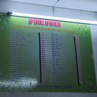 Menu (but better look at the daily menu) at Dì Sáu in Ho Chi Minh City