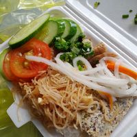 Vegan com tam at Dì Sáu in Ho Chi Minh City