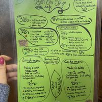 Menu  at Bon On Shya International Cafe in Koya