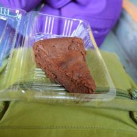 Chocolate cake takeout - delicious! (March 2013) at Bon On Shya International Cafe in Koya