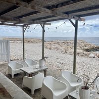 Great views with vegan options   at BijBlauw in Willemstad