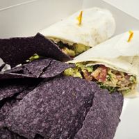 Chipotle wrap at Rawfully Delicious in Fort Myers