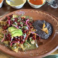Vegan Chilaquiles. Amazing!!  at La Chilaqueria  in Puerto Vallarta