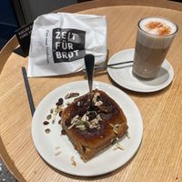 Winter roll and Chai Latte with oat milk at Zeit für Brot  in Muenster